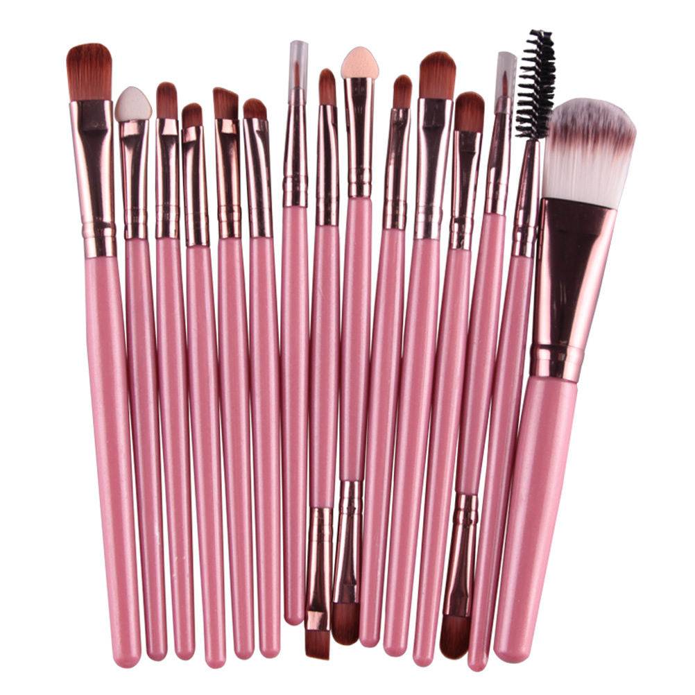 Professional Makeup 15pcs Brush Set for Flawless Blending  