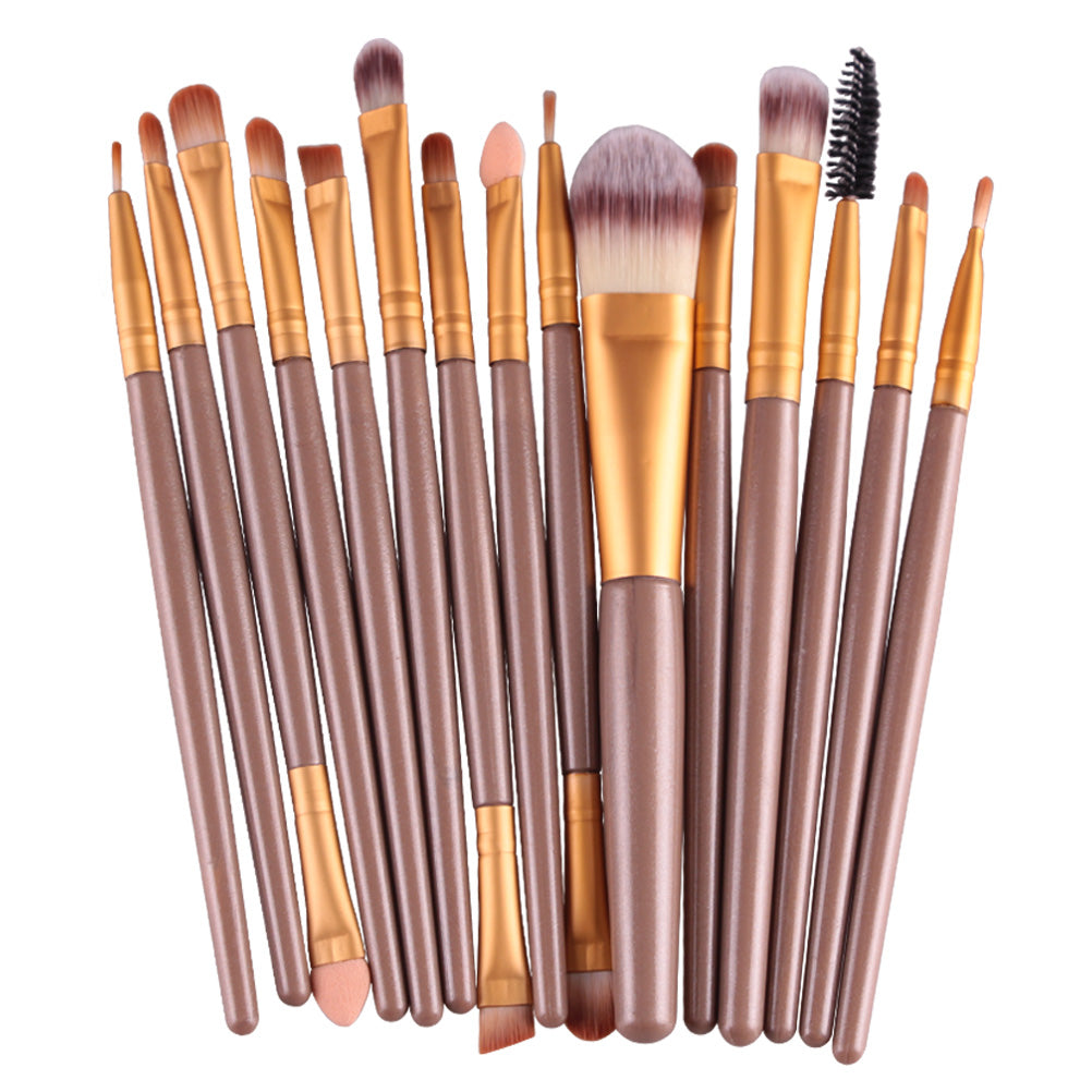 Professional Makeup 15pcs Brush Set for Flawless Blending  