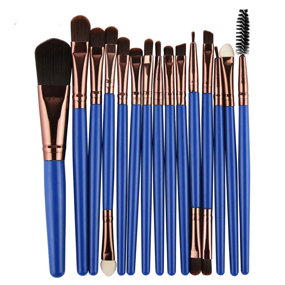 Professional Makeup 15pcs Brush Set for Flawless Blending  