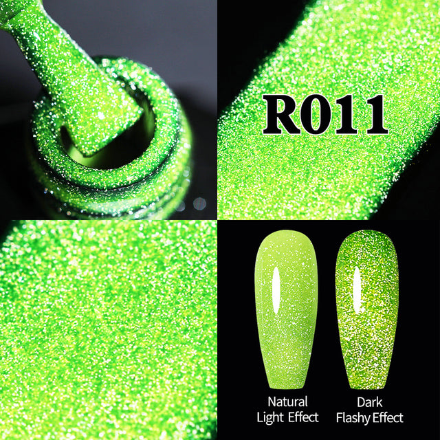 Reflective Glitter Gel Nail Polish Sparkle and Shine with Reflective Glitter Gel Nail Polish: Your Nail Glamour Essential! FREE POSTAGE