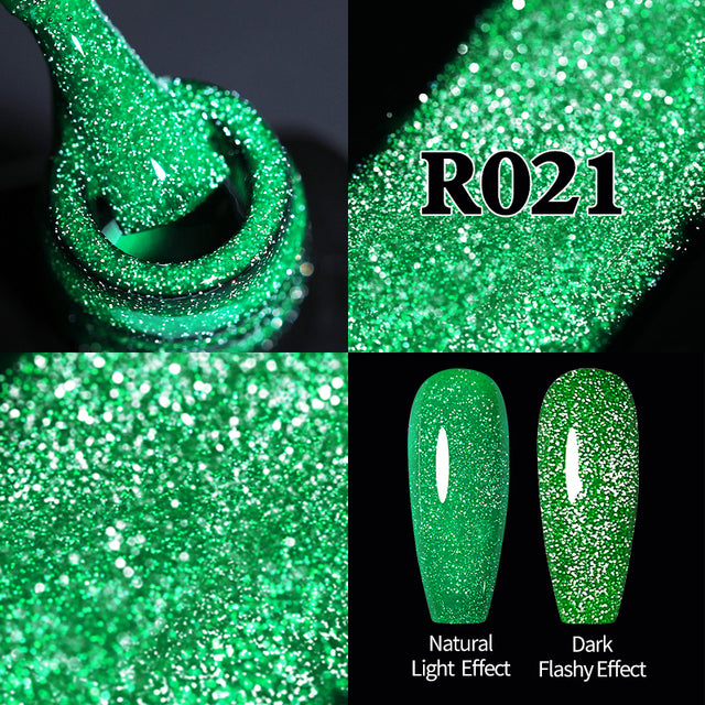 Reflective Glitter Gel Nail Polish Sparkle and Shine with Reflective Glitter Gel Nail Polish: Your Nail Glamour Essential! FREE POSTAGE