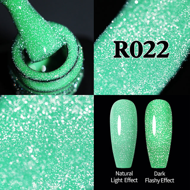 Reflective Glitter Gel Nail Polish Sparkle and Shine with Reflective Glitter Gel Nail Polish: Your Nail Glamour Essential! FREE POSTAGE