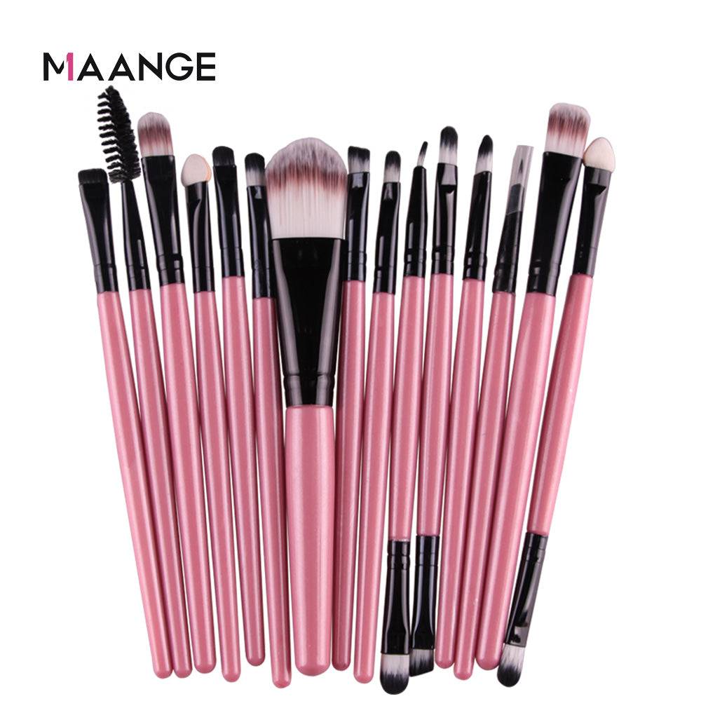 Professional Makeup 15pcs Brush Set for Flawless Blending  