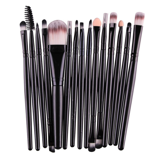 Professional Makeup 15pcs Brush Set for Flawless Blending  