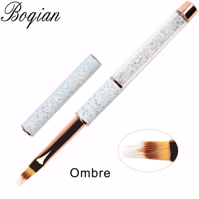 Marbled Nail Brushes  For Manicure , Acrylic , Gel Extension Pen Nail Polish Painting Drawing Brush