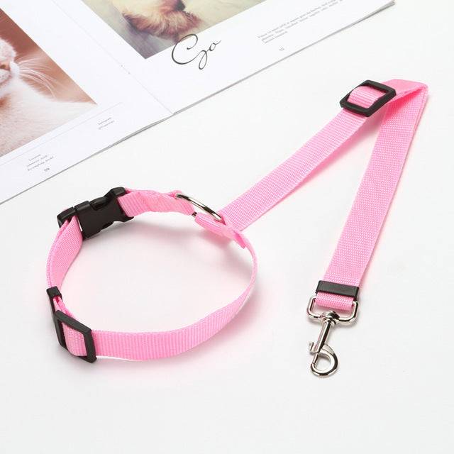 Dog Cat Pet Safety Adjustable Car Seat Belt Harness