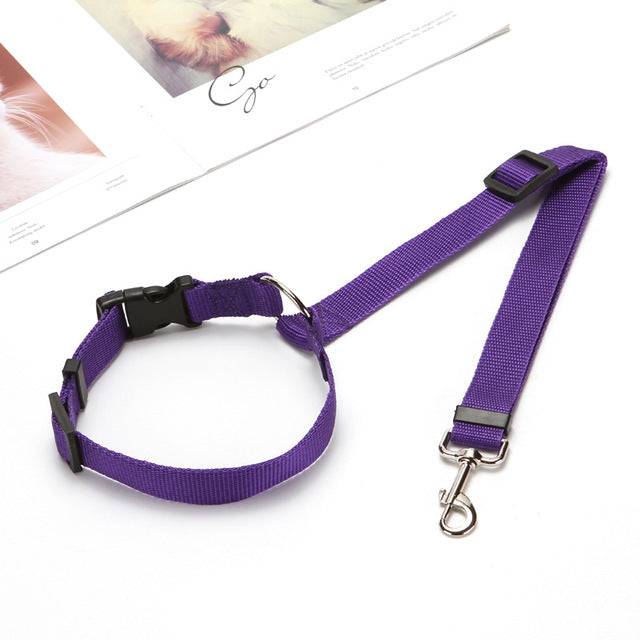 Dog Cat Pet Safety Adjustable Car Seat Belt Harness