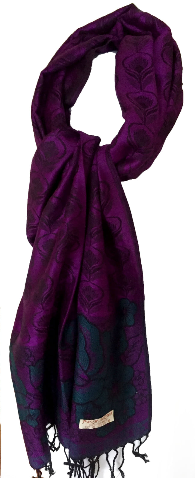 purple evening scarf