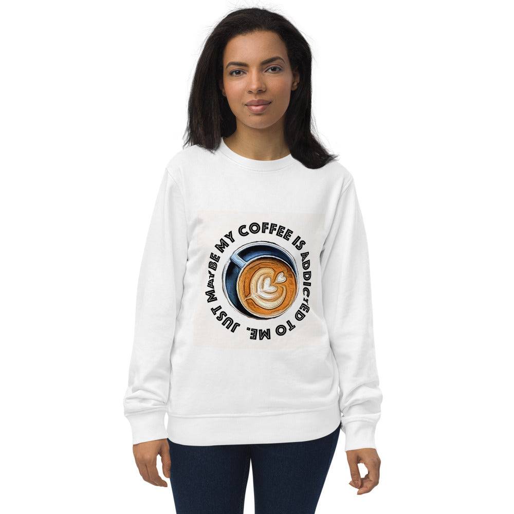 Coffee Inspired Design Unisex organic stylish sweatshirt 