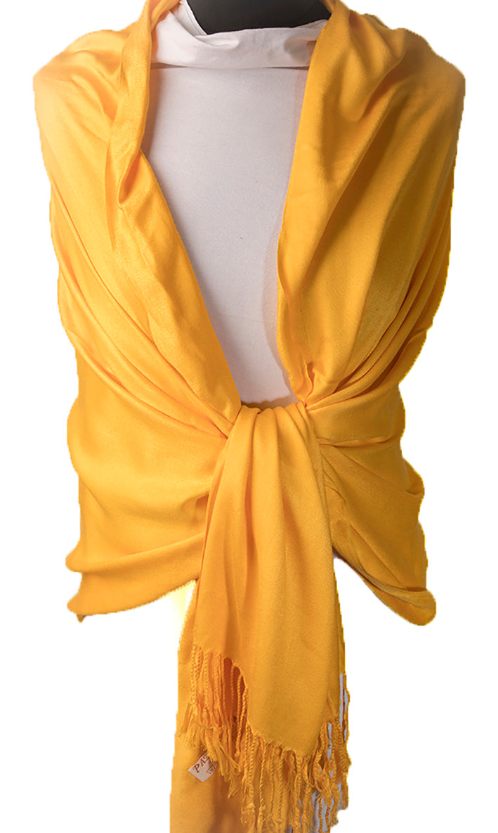 yellow wedding cashmere wrap