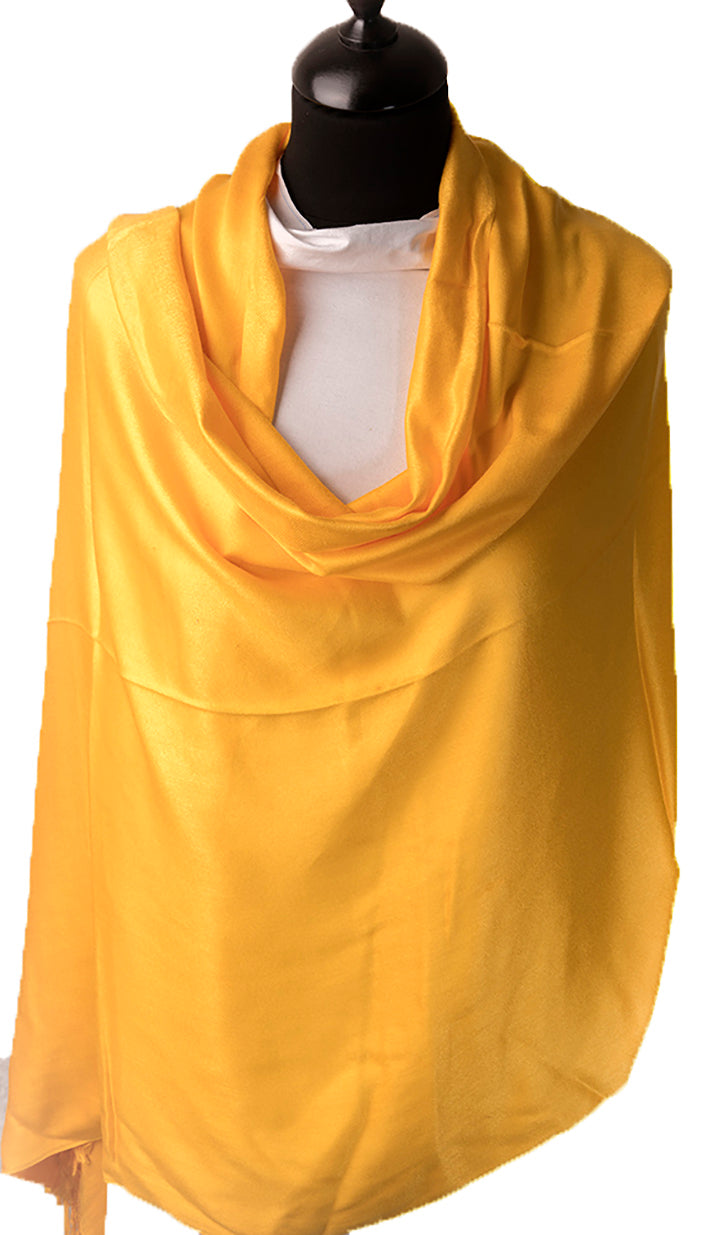 yellow cashmere shawl